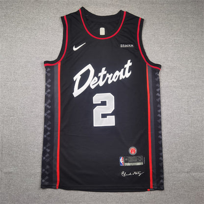 Detroit Pistons Cade Cunningham #2 2024 City Edition Swingman Jersey — Embroidered