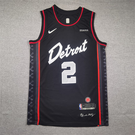 Detroit Pistons Cade Cunningham #2 2024 City Edition Swingman Jersey — Embroidered