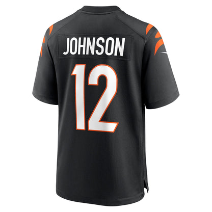 Tyron Johnson Cincinnati Bengals Nike Home Game   Jersey - Black