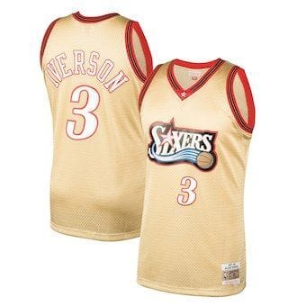 Allen Iverson Philadelphia 76ers Throwback Jersey