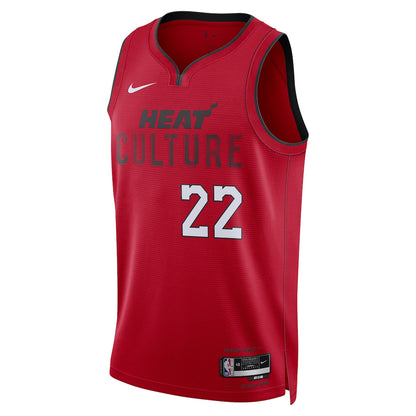 Unisex Miami Heat Jimmy Butler Red 2024/25 Swingman  Jersey - City Edition