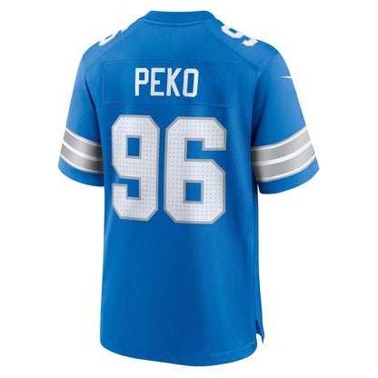 Kyle Peko Detroit Lions Nike Game Jersey -  Blue