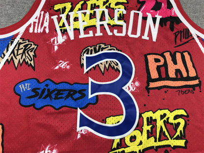 76ers #3 graffiti jersey