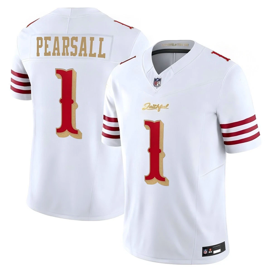 Ricky Pearsall #1 San Francisco 49ers White 2025 Rivalries Collection Game Limited Jersey