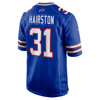Men's Buffalo Bills Maxwell Hairston Nike Royal 2025 NFL Draft First Round Pick Game Jersey