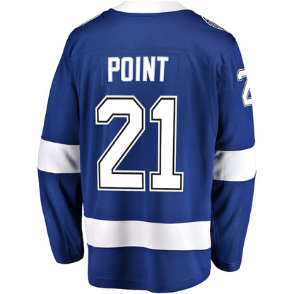 Men's Tampa Bay Lightning Brayden Point Fanatics Blue Home Breakaway Player Jersey