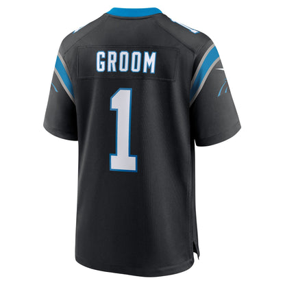 Number 1 Groom Carolina Panthers Nike Game Jersey - Black