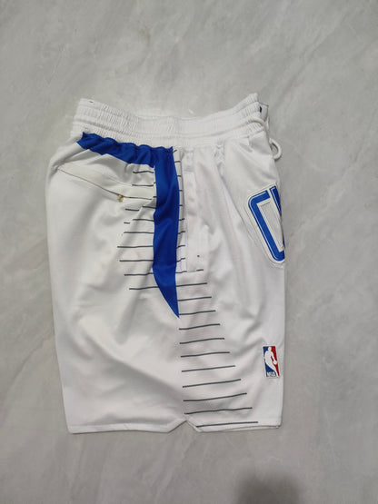 JUST DON LA Clippers White Pocket Shorts