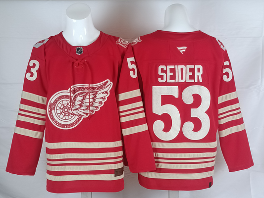 Men's Detroit Red Wings Moritz Seider #53  Player Jersey
