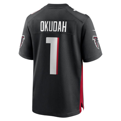 Jeff Okudah Atlanta Falcons Nike Game   Jersey - Black