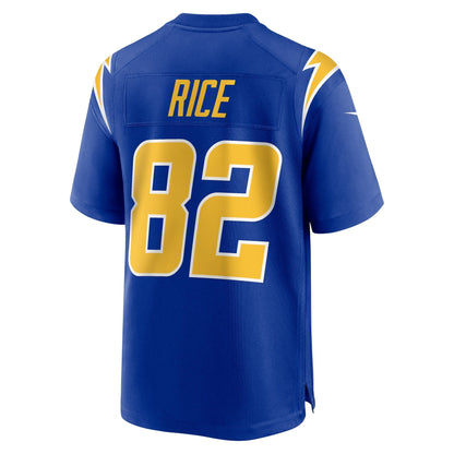 Brenden Rice Los Angeles Chargers Nike 2024 NFL Draft 2nd Alternate Game   Jersey - Royal