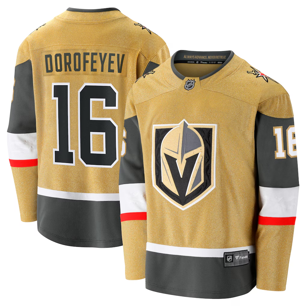 Men's Vegas Golden Knights Pavel Dorofeyev #16 Gold Breakaway Player Jersey
