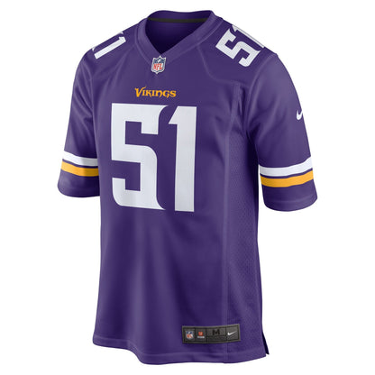 Benton Whitley Minnesota Vikings Nike Home Game   Jersey - Purple