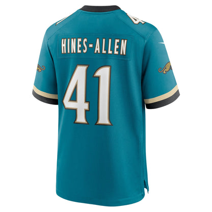 Josh Hines-Allen Jacksonville Jaguars Nike Prowler Throwback   Game Jersey - Teal