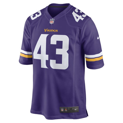 Luiji Vilain Minnesota Vikings Nike Game   Jersey - Purple