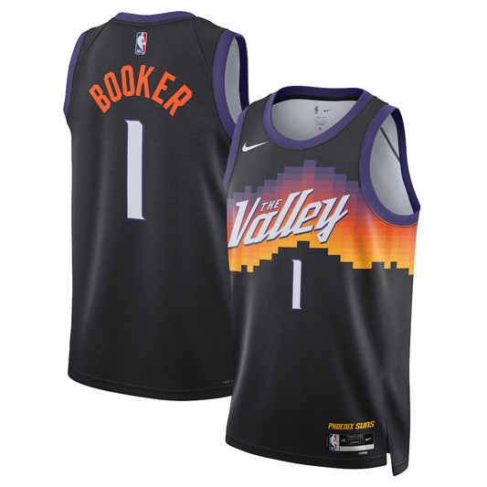 Phoenix Suns Devin Booker Nike Black 2025/26 Swingman Jersey - City Edition