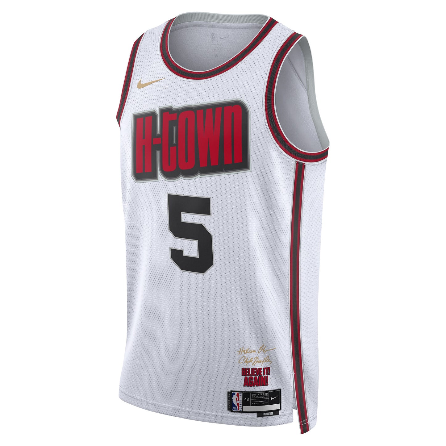 Unisex Houston Rockets Fred VanVleet White 2024/25 Swingman Jersey - City Edition