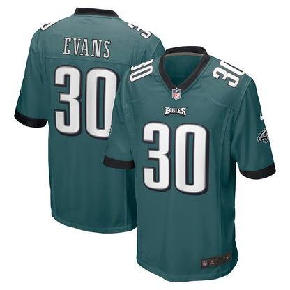 Justin Evans Philadelphia Eagles Nike Game   Jersey - Midnight Green
