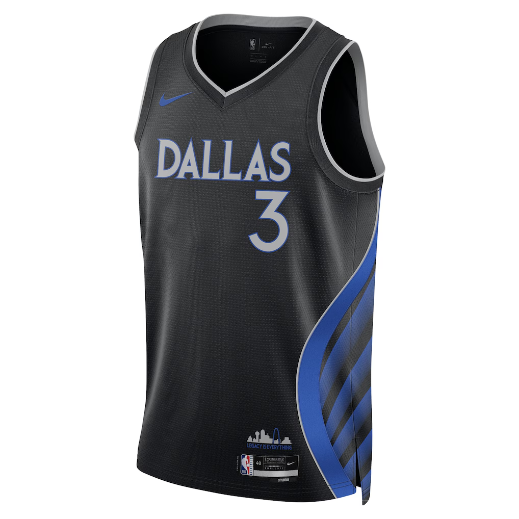 Dallas Mavericks Anthony Davis Nike Black 2025/26 Swingman Jersey - City Edition