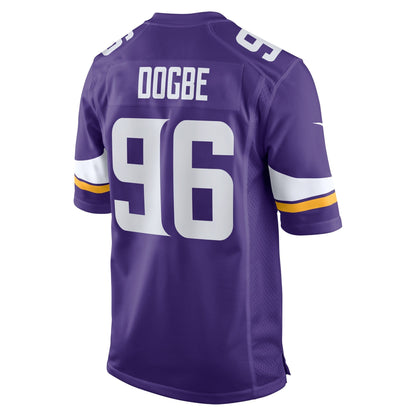 Michael Dogbe Minnesota Vikings Nike Team Game Jersey -  Purple