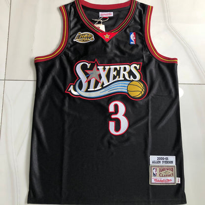 Allen Iverson Philadelphia 76ers 3 Black MN