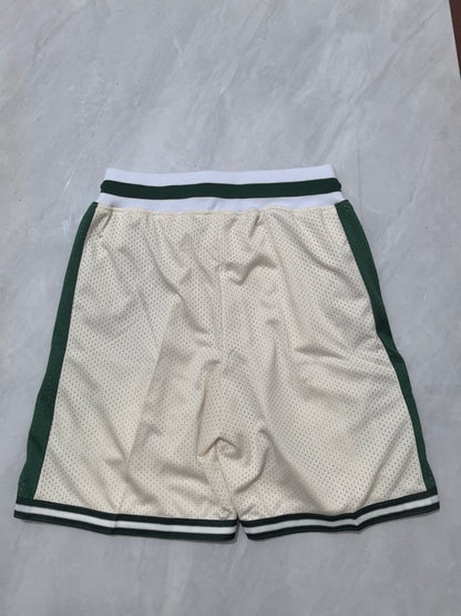 Boston Celtics Off-White Pocket Shorts