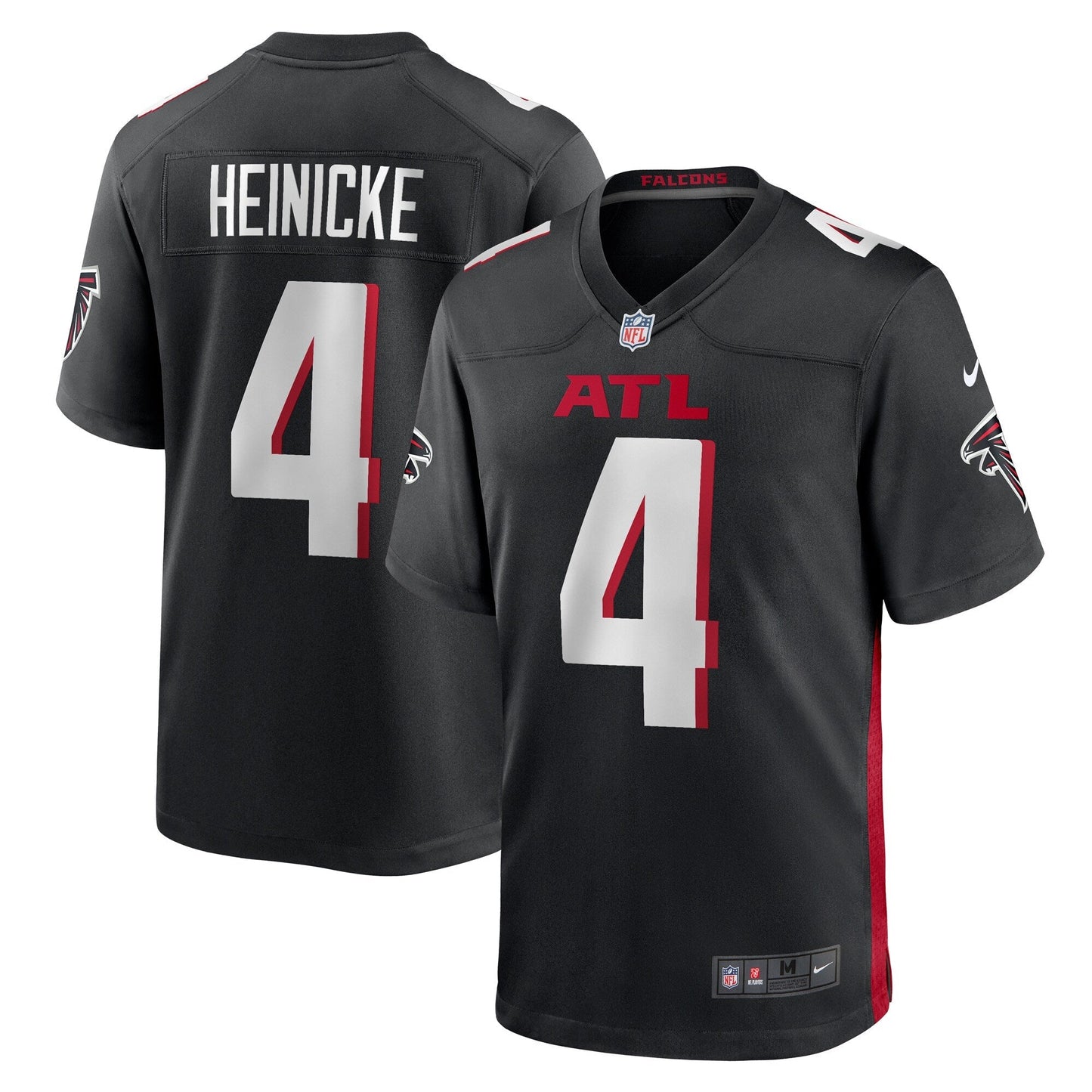 Taylor Heinicke Atlanta Falcons Nike Game   Jersey - Black