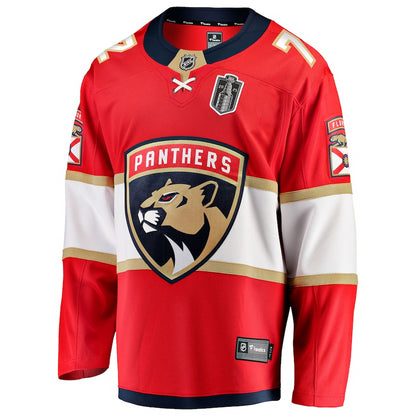 Men's Florida Panthers Sergei Bobrovsky Fanatics Red 2025 Stanley Cup Final Home Breakaway Player Jersey