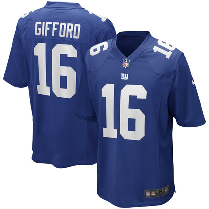Frank Gifford New York Giants Nike Game Retired   Jersey - Royal