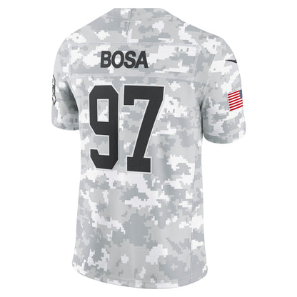 Nick Bosa San Francisco 49ers Nike 2024 Salute to Service Limited Jersey - Arctic Camo