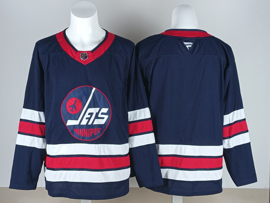 Men's Winnipeg Jets Navy Alternate Premium Blank Jersey