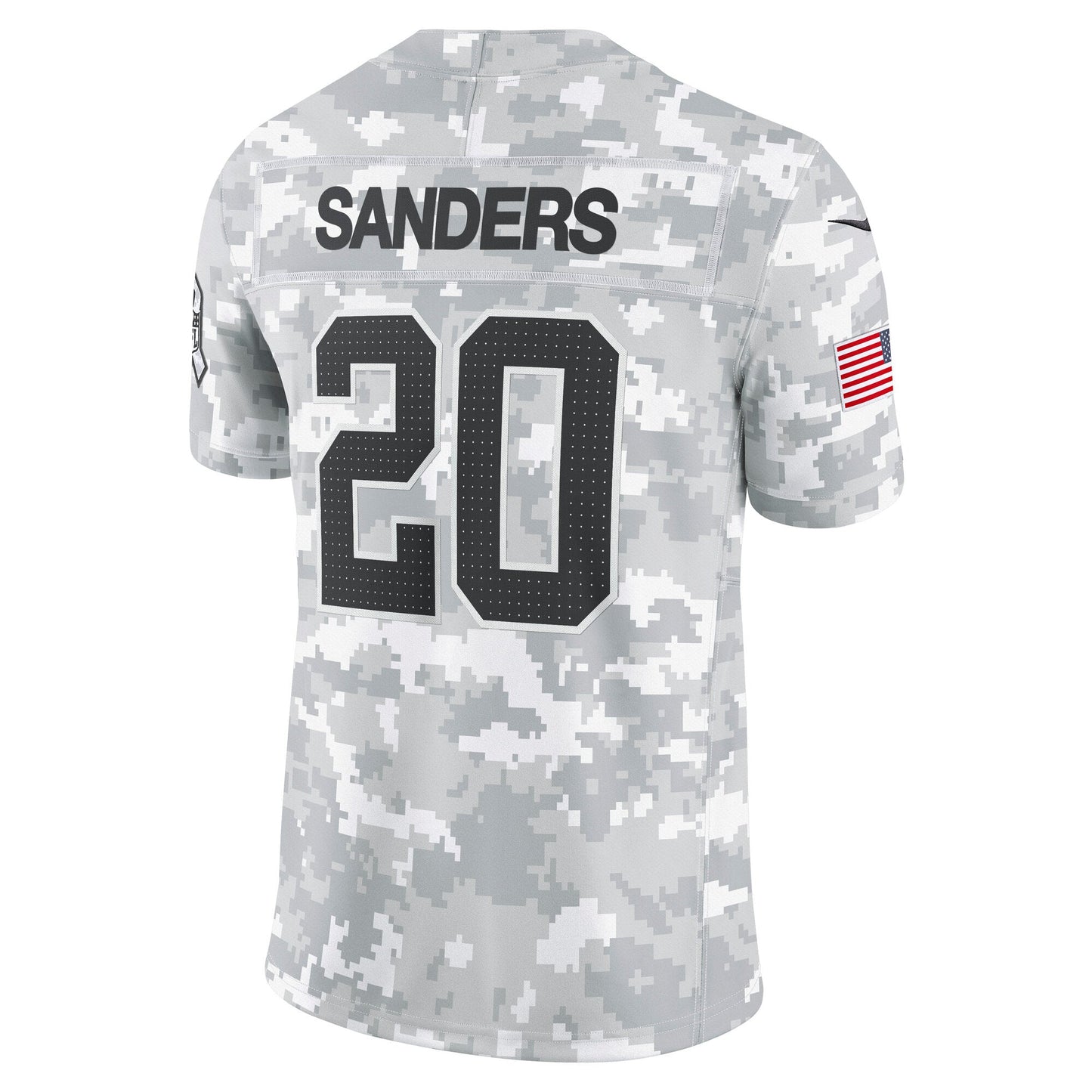 Barry Sanders Detroit Lions Nike 2024 Salute to Service Retired   Limited Jersey - Arctic Camo