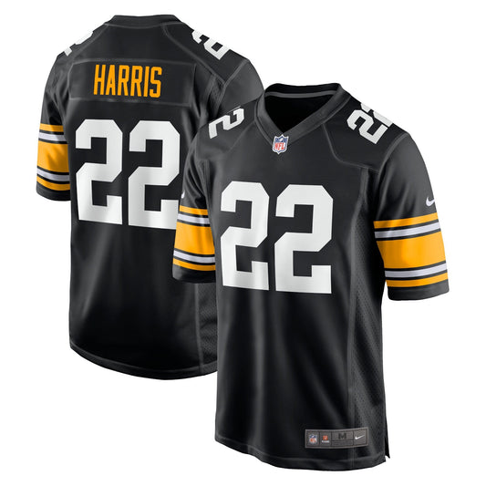 Najee Harris Pittsburgh Steelers Nike Home   Game Jersey - Black