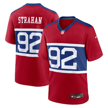 Michael Strahan New York Giants Nike Alternate Retired   Game Jersey - Century Red