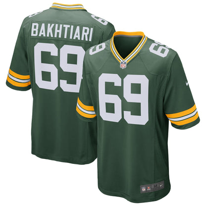 David Bakhtiari Green Bay Packers Nike Game   Jersey - Green