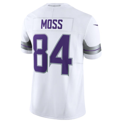 Randy Moss Minnesota Vikings Nike Alternate Vapor F.U.S.E. Retired   Limited Jersey - White