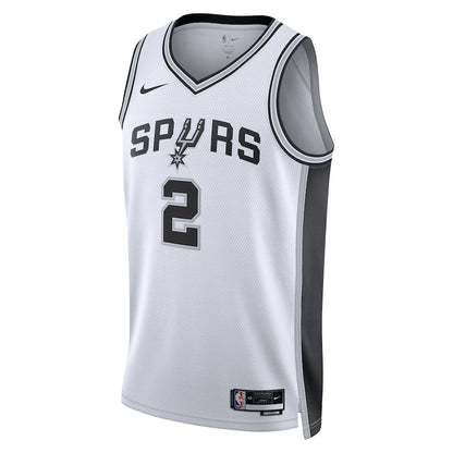 San Antonio Spurs Nike Association Edition Swingman Jersey NBA 2025 First Round Draft Pick - White - Dylan Harper - Unisex