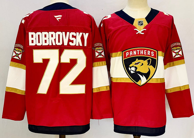 Men's Florida Panthers Sergei Bobrovsky #72  Red Breakaway Player Jersey