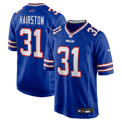 Men's Buffalo Bills Maxwell Hairston Nike Royal 2025 NFL Draft First Round Pick Game Jersey