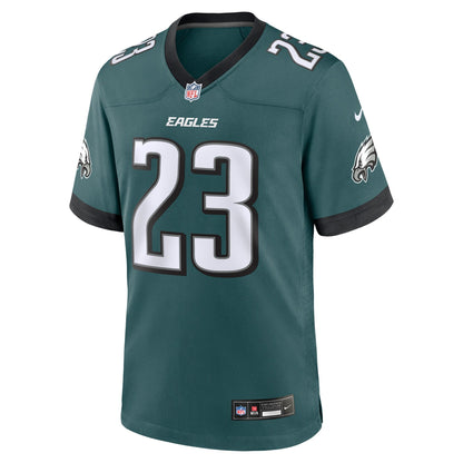 Eli Ricks Philadelphia Eagles Nike Team Game Jersey - Midnight Green