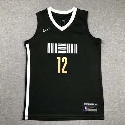 Youth Ja Morant Memphis Grizzlies #12 City Edition Embroidered Jersey