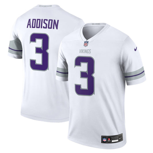 Jordan Addison Minnesota Vikings Nike Alternate Legend   Jersey - White