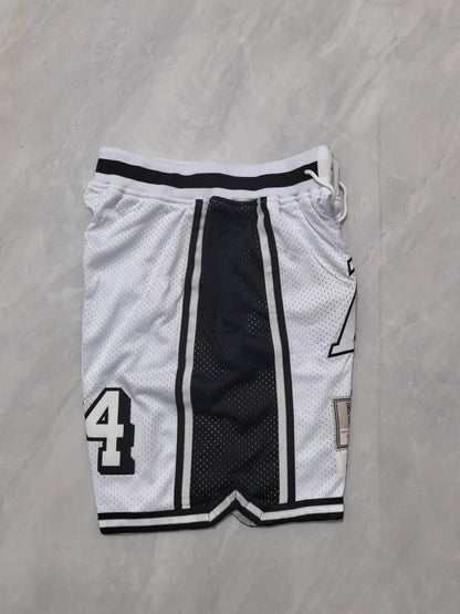 Los Angeles Lakers white retro pocket shorts