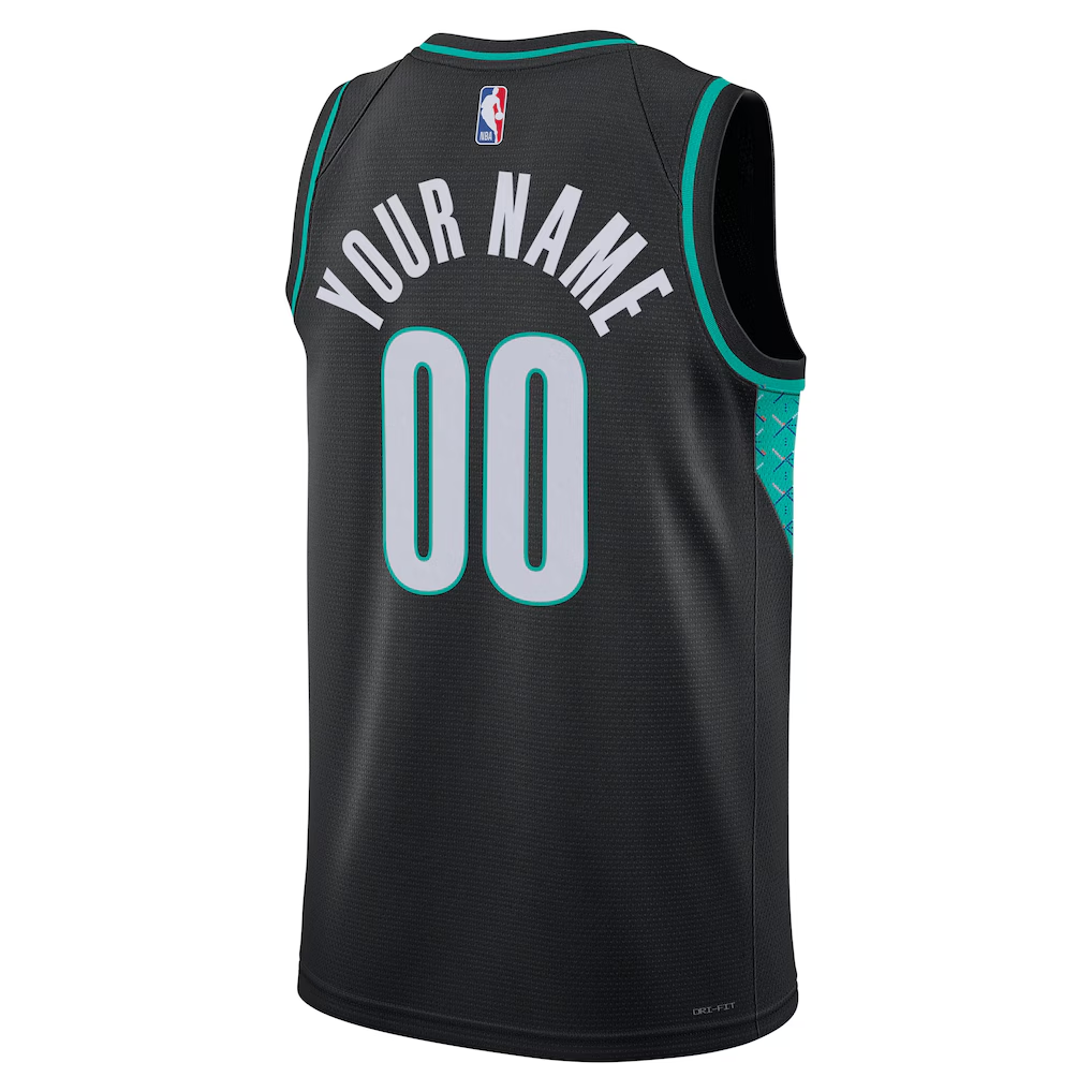 Portland Trail Blazers Nike Black 2025/26 City Edition Swingman Custom Jersey