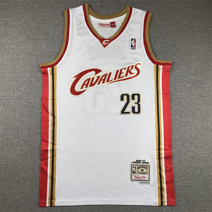 Cleveland Cavaliers LeBron James #23 Throwback - Embroidered Jersey