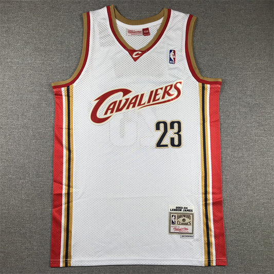 Cleveland Cavaliers LeBron James #23 Throwback - Embroidered Jersey