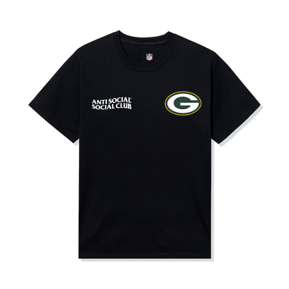 Green Bay Packers AntiSocialSocialClub x NFL Black Team T-Shirt