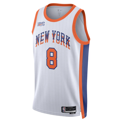 Unisex New York Knicks OG Anunoby White 2024/25 Swingman Jersey - City Edition