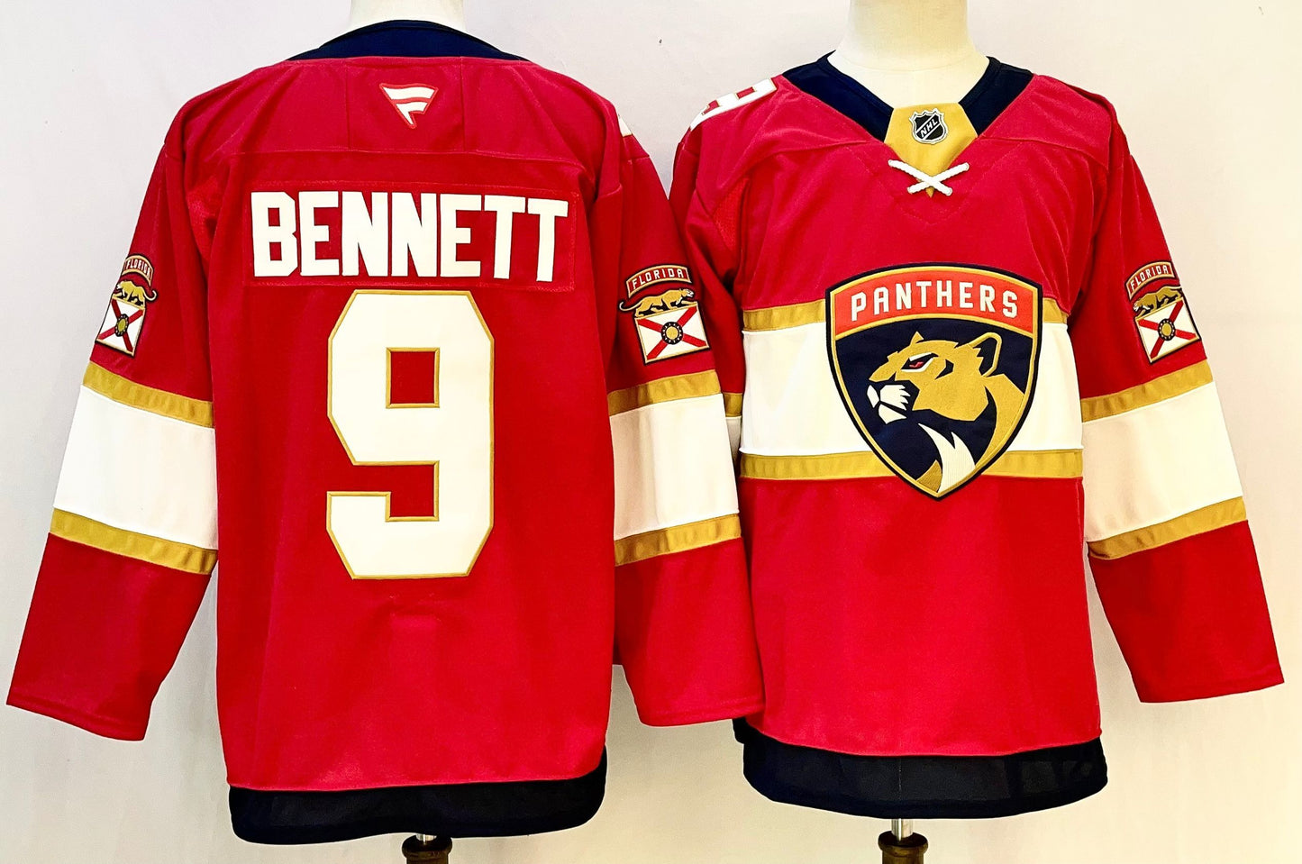 Men's Florida Panthers Sam Bennett #9  Red Game Jersey