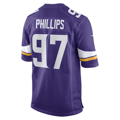 Harrison Phillips Minnesota Vikings Nike Game   Jersey - Purple